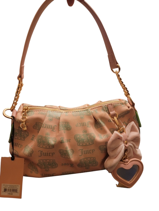 Juicy Couture Handbags - Juicy Couture Pink Bow Heart Charm Shoulder Bag